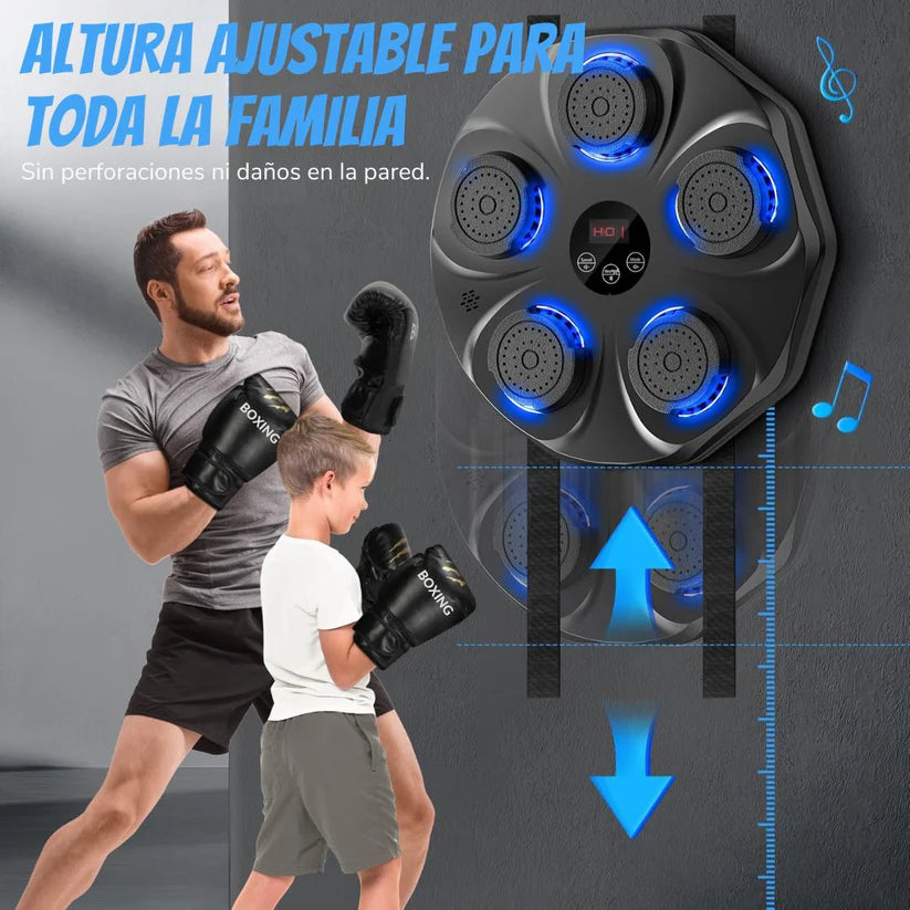 Máquina de Boxeo + Guante Negro