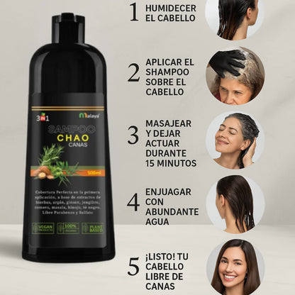 Champú Unissex 3x1 AntiCanas - Luce 10 Años Más Joven