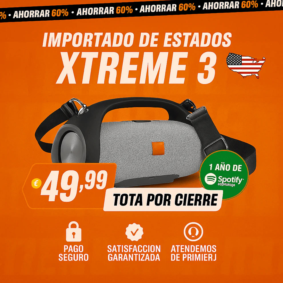 POTENCIA Y SONIDO INCREÍBLE ¡El ALTAVOZ XTREME 3 XL HA LLEGADO